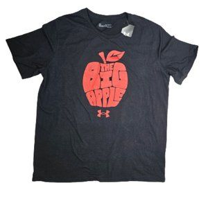 Under Armour Black & Red The Big Apple Short Sleeve T-Shirt Men's Size XXL Loose